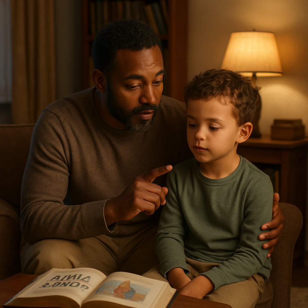 biblical bedtime stories and emotional literacy for calm evenings